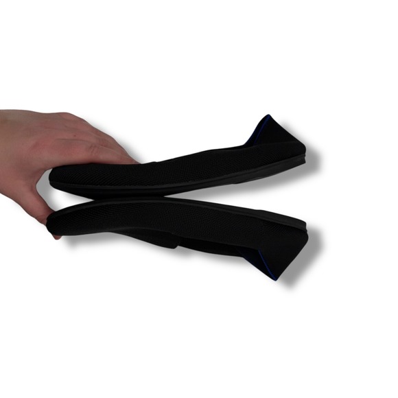 Rothy's The Loafer Flats Women's 8 Black Knit Slip On Sustainable Work Office - Picture 3 of 10